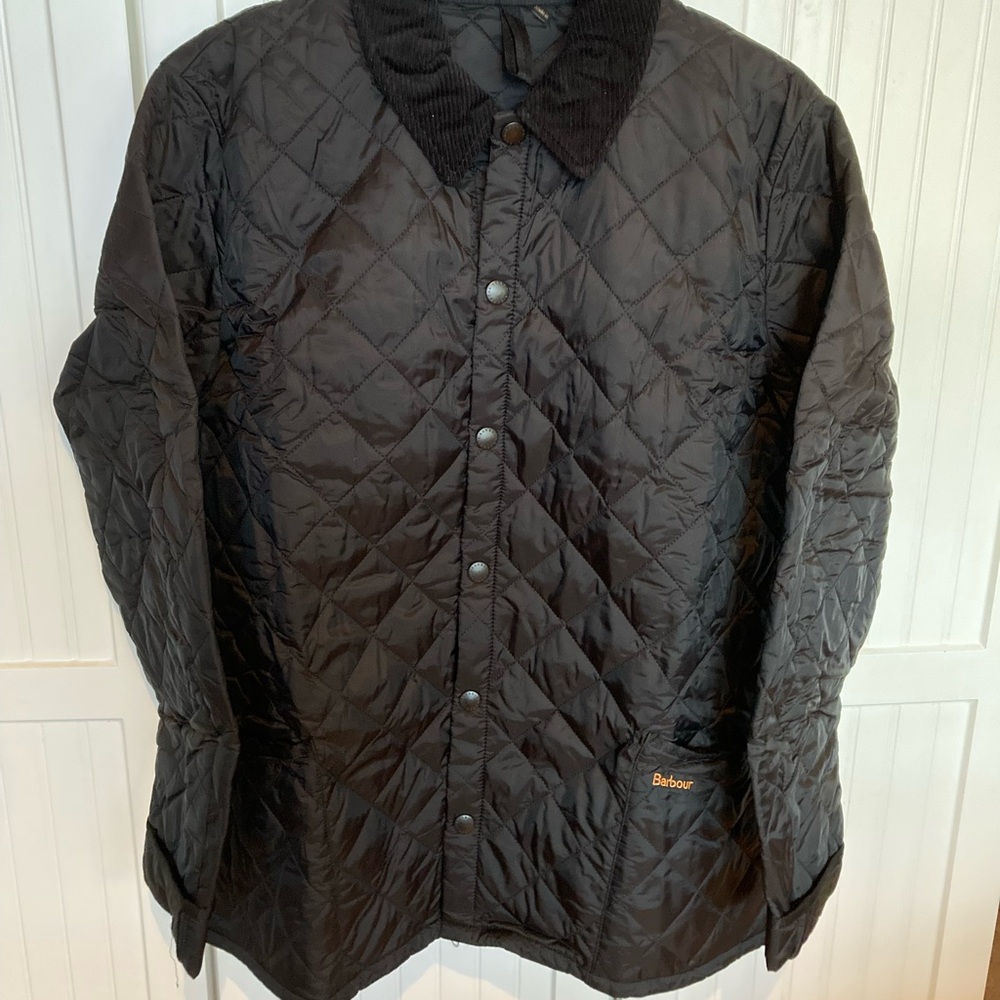 Barbour Quilted Black Shirt Jacket